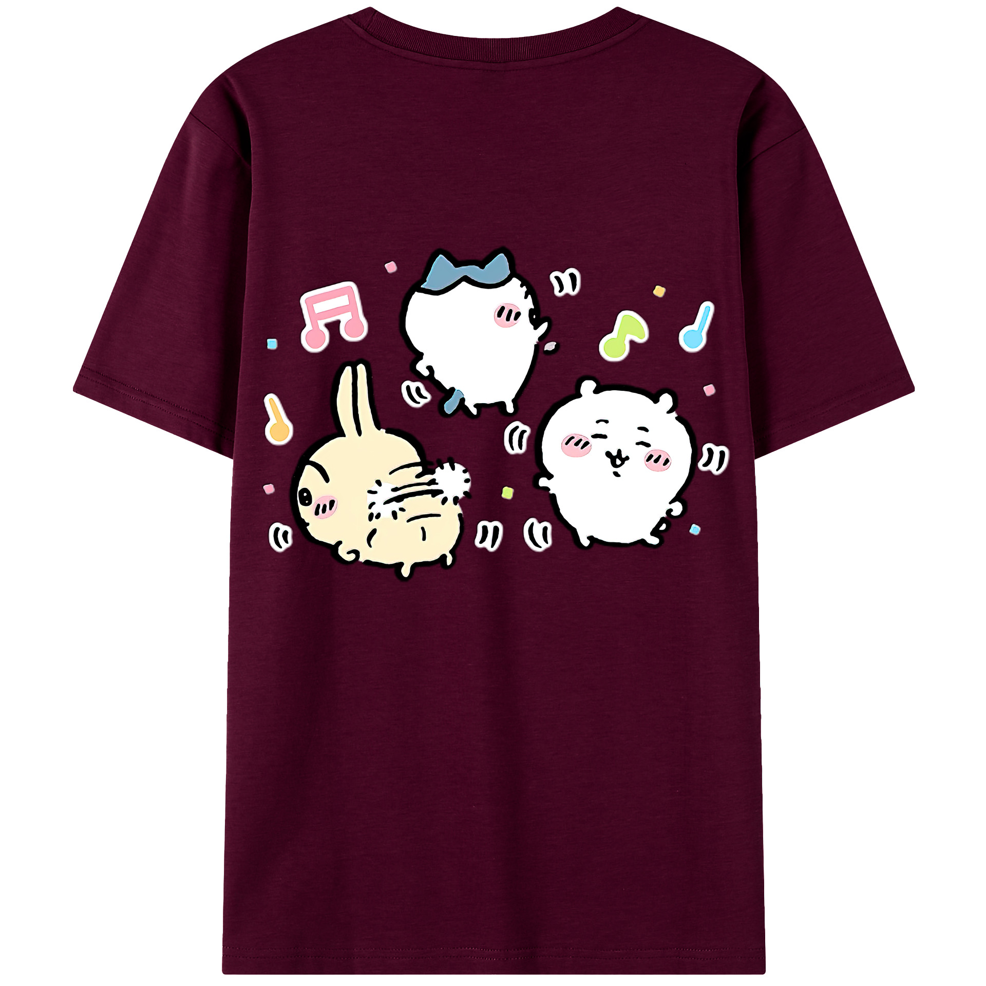 （画像用） ちいかわ うさぎ Chii-kawa usagi レディース半袖Tシャツ(バックプリント)